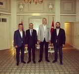 UMELİSİAD Yönetim Kurulu Başkanımız Zarif Alp ve Genel Sekreterimiz Ferdi Yılmaz Sırbistan'da Karacabey Belediyesi ve Prijepolje Belediyesi Kardeş Belediye Protokolü ziyaretlerine eşlik ediyorlar.